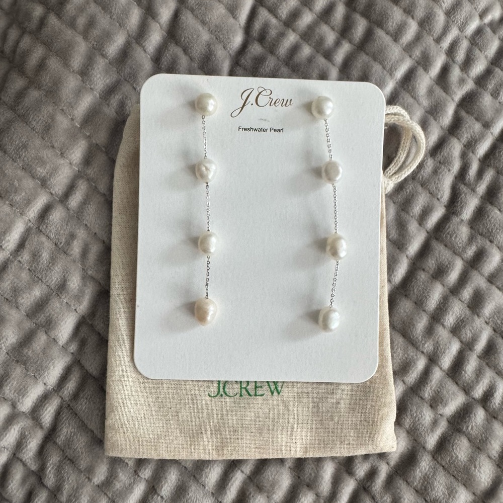 J.Crew Pearl Drop Earrings NWT